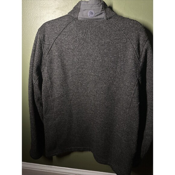 Marmot Jacket Mens Medium Gray Poacher Pile Wool Blend Fleece Lined Hiking - Picture 5 of 6